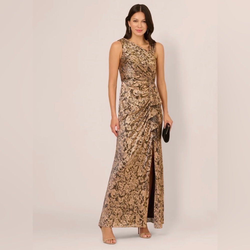 Adrianna Papell Asymmetrical Gown
